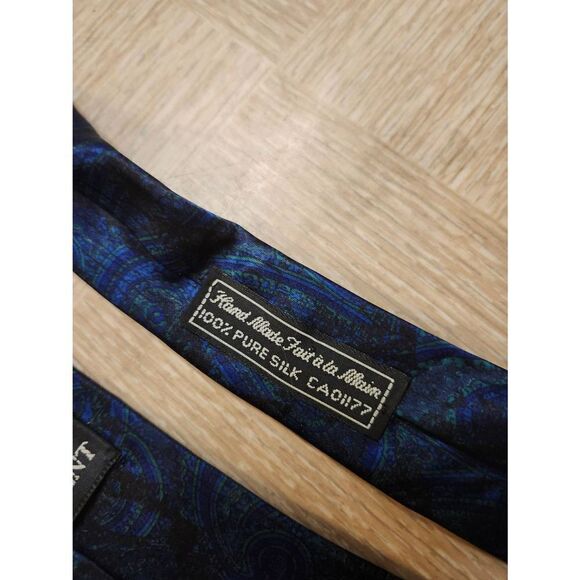 Paisley 70s SILK Vintage Tie Corpcore - Picture 5 of 5